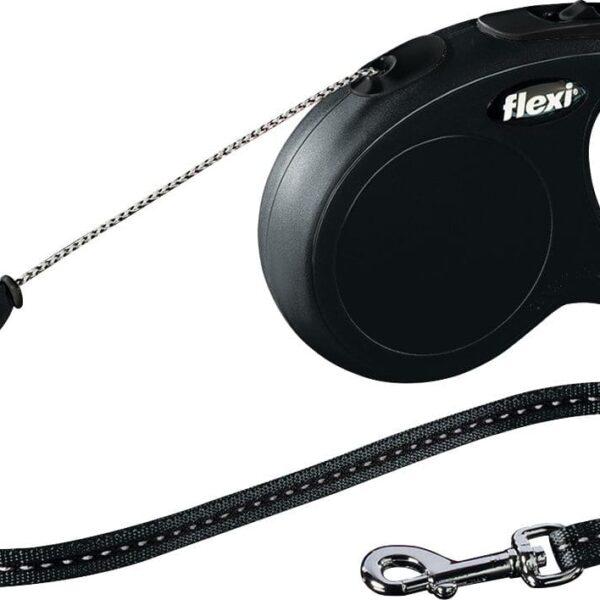 Lesa Flexi Snur Classic S 5 m /12 kg Negru 11781