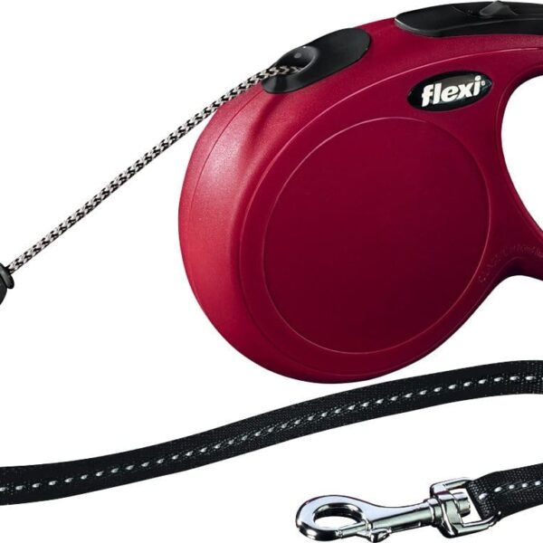 Lesa Flexi Snur Classic Long M 8 m 20 kg Rosu 11813