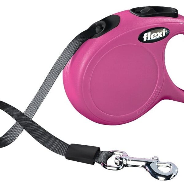 Lesa Flexi Banda Classic XS 3 m /12 kg Roz 11826