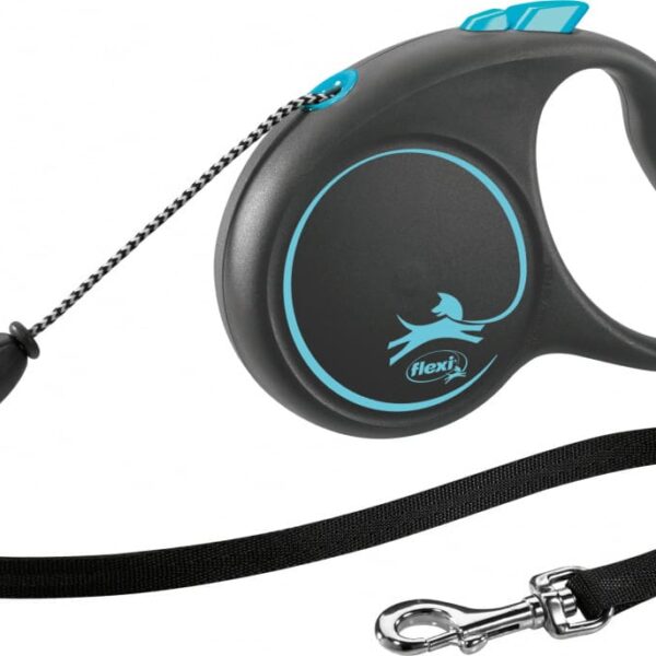 Lesa Flexi Black Design Snur M: 5m/20kg