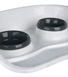 Set 2 buc Castron Plastic In Suport 46x11x30 cm 0.25 l 24721
