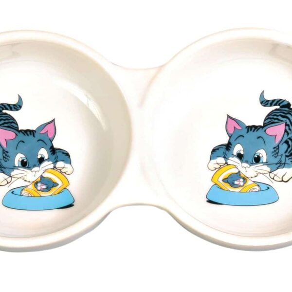 Castron Dublu Ceramic 2x0.15 l 4014