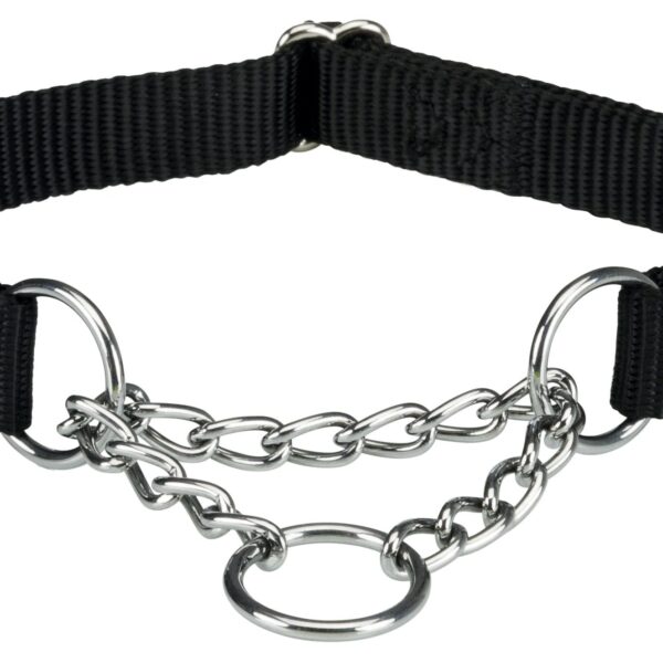 Zgarda Chinga cu Lant Strangulanta 45-70 cm/25 mm Negru 20291