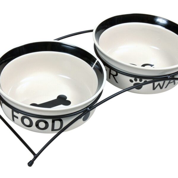 Castron Ceramica Set 2 buc In Suport 1.6 l/20 cm 24642