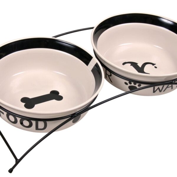 Castron Ceramica Set 2 buc In Suport 2.6 l/25 cm 24643