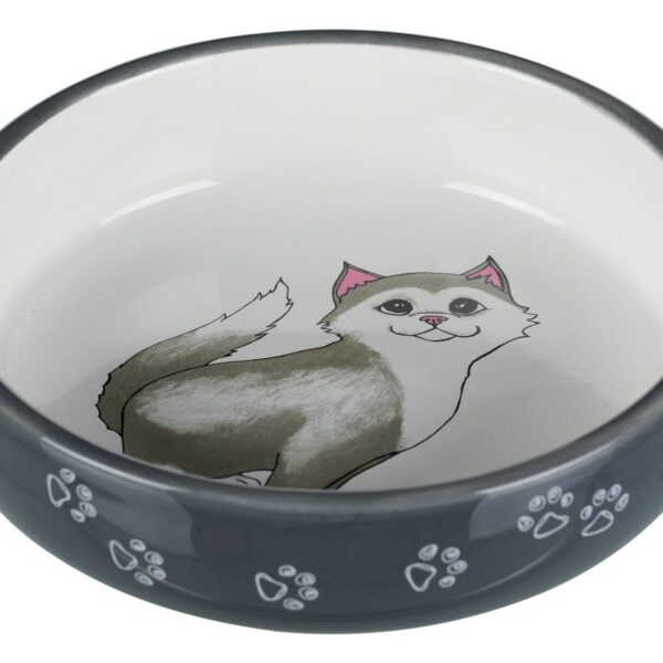 Castron Cermica Pisica 0 3 L/O 15 cm Gri 24784