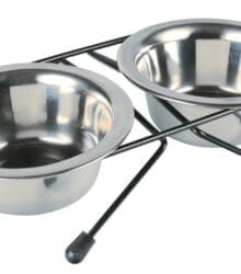 Set 2 buc Castron Inox In Suport 0.2 l/10 cm 24830
