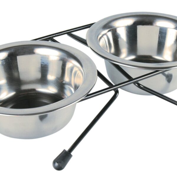 Set 2 buc Castron Inox In Suport 0.2 l/10 cm 24830