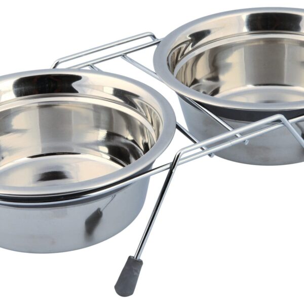 Castron Inox Dublu 2x0.9 l/16 cm cu Suport 25232