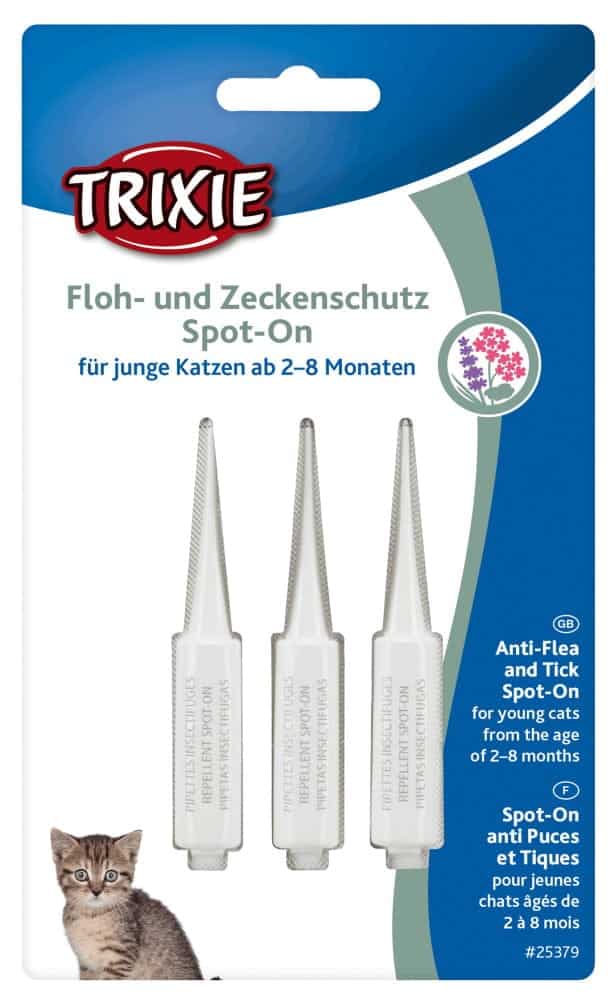 4011905253794 Picaturi Antiparazitare Pisica 2-8 luni 3x0.6 ml Nat 25379