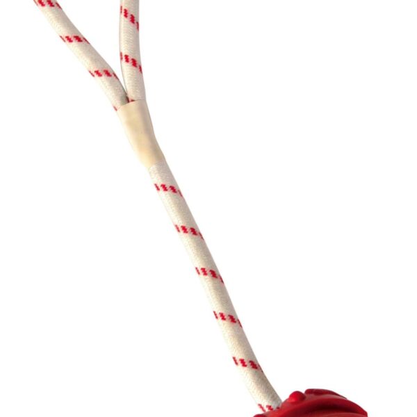 Jucarie Minge Cauciuc Natural cu Sfoara 7 cm/35 cm 33482