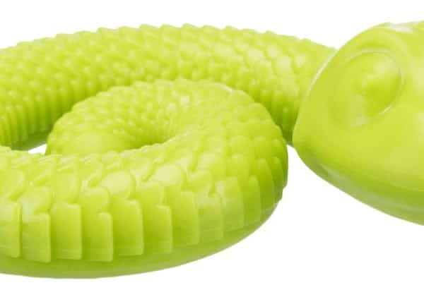 Jucarie Caini Snack Sarpe Verde 18 cm 34950