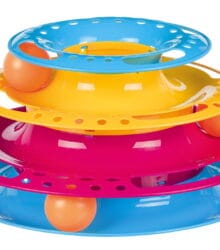 Jucarie Pisica Circuit cu Turn Plastic 25x13 cm 41345