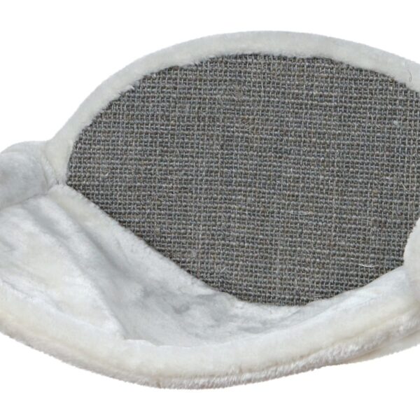 Sezlong de Perete 54x28x33 cm Alb cu Grii 49920