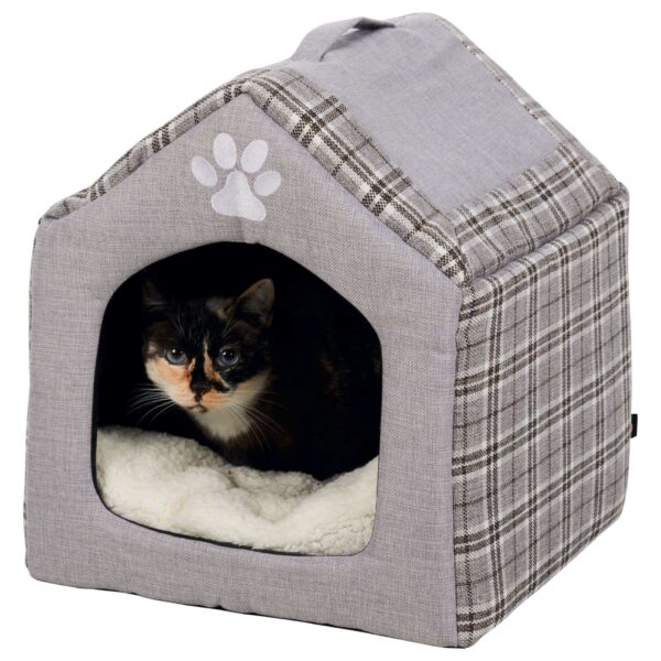 Casuta Iglu Silas 40x45x40 cm Gri/Crem 36352