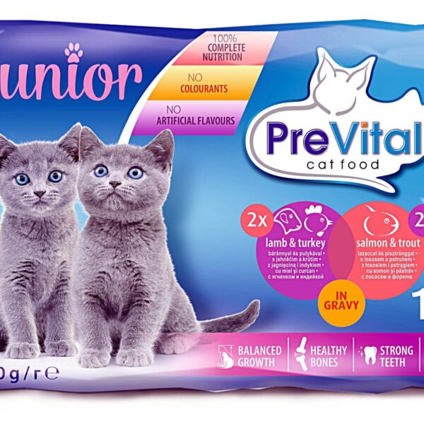 Prevital Plic Cat 4x100 g Junior Miel Pui (R)
