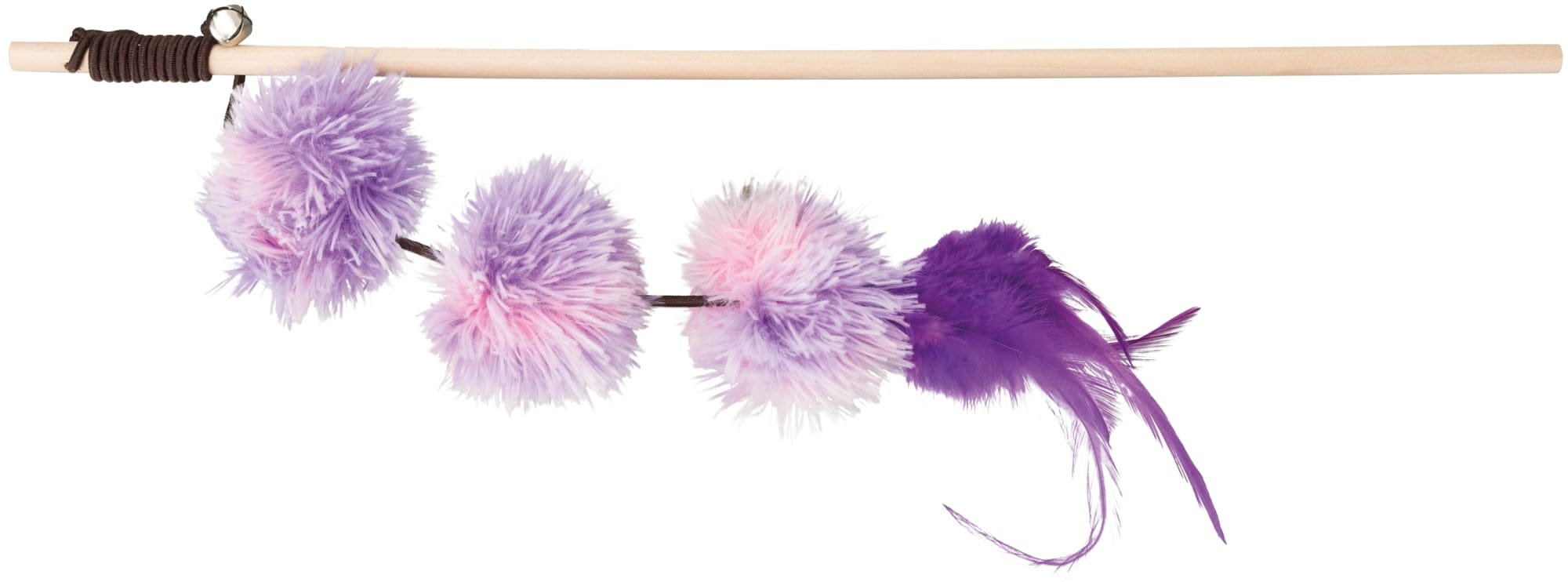 4011905456980 Jucarie Undita cu bile pompon pentru Pisici 45 cm