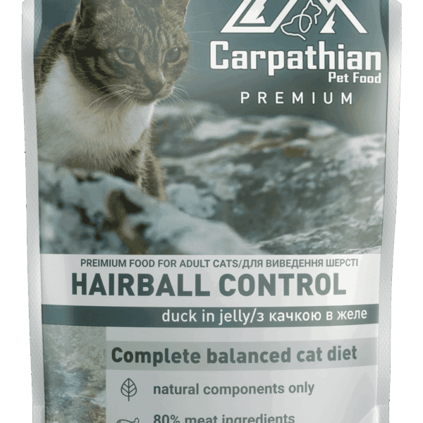 Hrana Umeda pentru Pisici 100g Hairball Control Rata Jeleu
