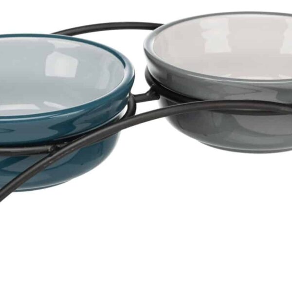 Set 2 X Castroane Ceramice Cu Suport Metalic