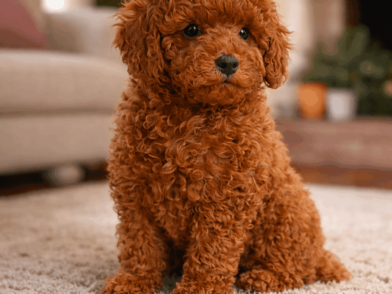 caniche toy red de vanzare